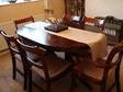 Extending Mahogany Dining Table and Six Chairs....